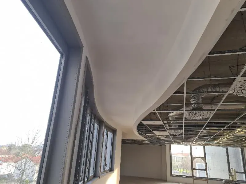 Plafond platrerie